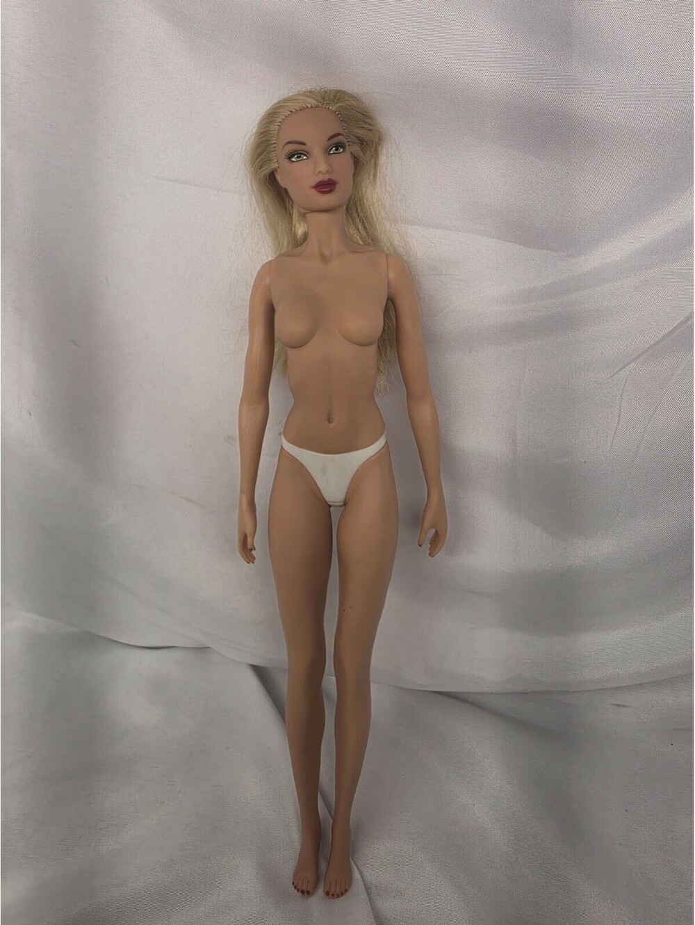 Vintage Jakks Pacific 12" Fashion Doll Nude Blonde Hair Green Eyes OOAK Custom